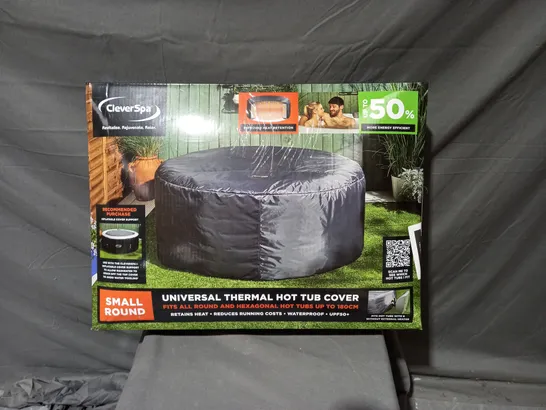 BOXED CLEVER SPA UNIVERSAL THERMAL HOT TUB COVER IN BLACK 