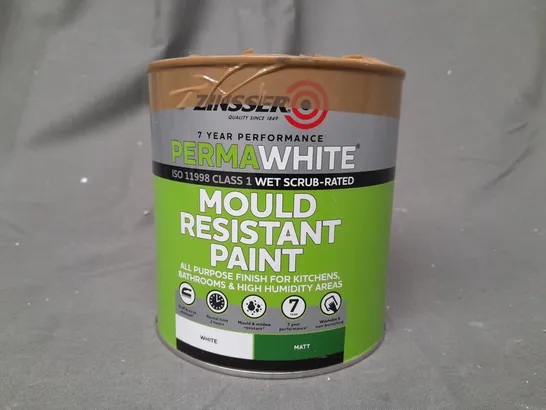 ZINSSER PERMAWHITE MOULD RESISTANT PAINT IN MATT WHITE (1L)