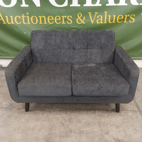 DESIGNER OSLO 2 SEATER FABRIC UPHOLSTERED SOFA 