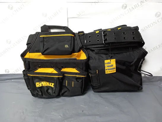 DEWALT PROFESSIONAL TOOL RIG ADJUSTABLE SIZE BLACK