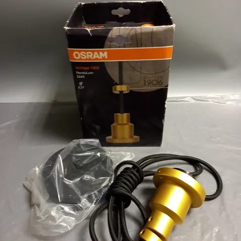 BOXED OSRAM VINTAGE 1906 PEDULUM HANGING LIGHT SOCKET - E27