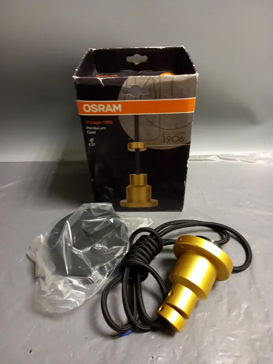 BOXED OSRAM VINTAGE 1906 PEDULUM HANGING LIGHT SOCKET - E27