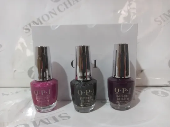 BOXED OPI INFINTE SHINE NAIL SET