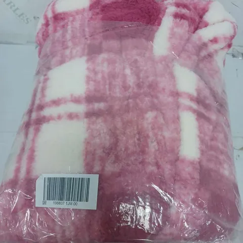 COZEE HOME SHERPA CARDIGAN IN PINK -  SIZE S/M