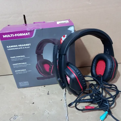 LOT OF 2 GAMEWARE MULTI-FORMAT GAMING HEADSETS