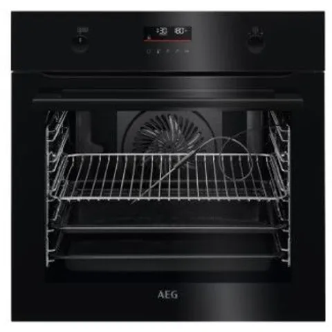 AEG STEAMBAKE BUILT IN ELECTRIC SINGLE OVEN - BLACK - A+ RATED Model BPK556260B