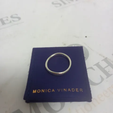 MONICA VINADER SILVER TEXTURE RING 