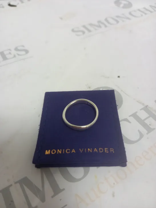 MONICA VINADER SILVER TEXTURE RING 