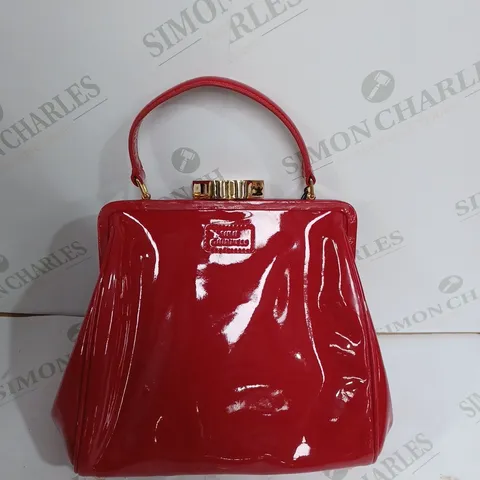 LULU GUINNESS GLOSS RED HANDBAG 