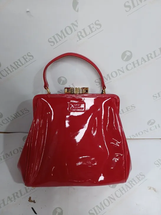 LULU GUINNESS GLOSS RED HANDBAG 