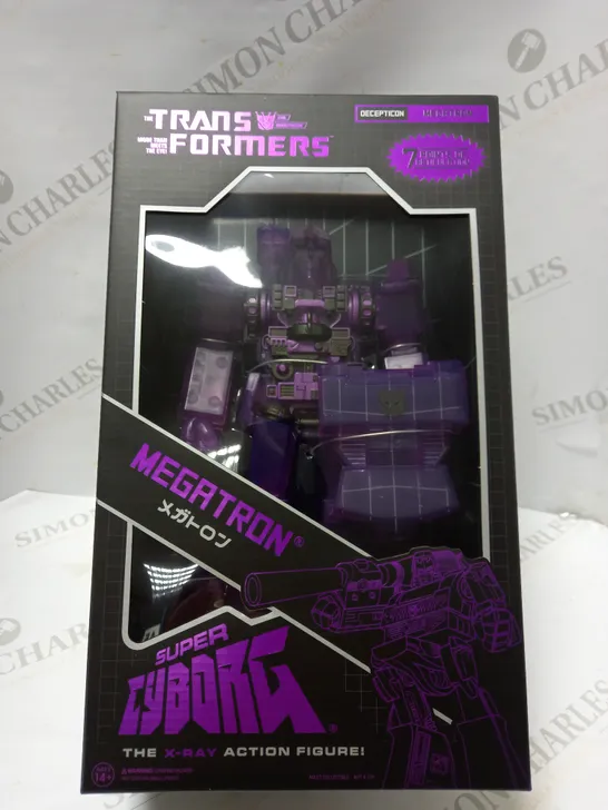 TRANSFORMERS MEGATRON X-RAY PURPLE FIGURE SUPER CYBORG DECEPTICON SUPER7