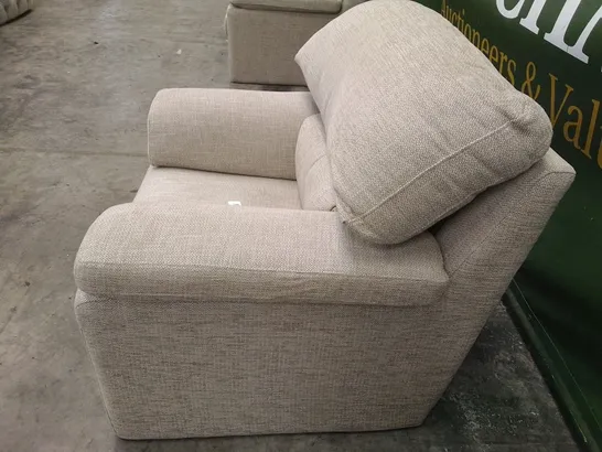 LARGE ARMCHAIR - CREAM FABRIC