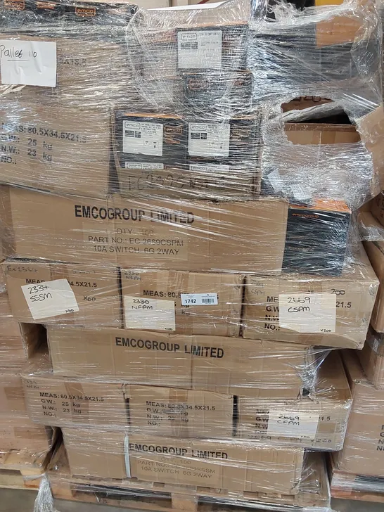 PALLET OF APPROXIMATELY  ASSORTED ELECTRICAL ITEMS/COMPONENTS TO INCLUDE: SWITCHES