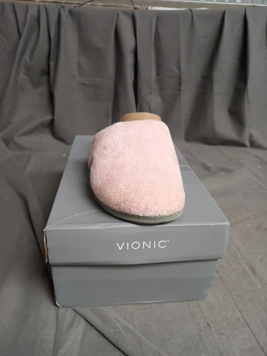 VIONIC BOXED PINK SLIPPERS SIZE 5