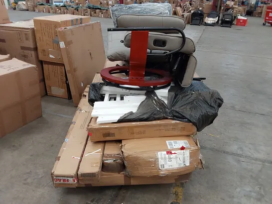 PALLET OF ASSORTED FURNITURE PARTS 