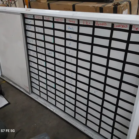 LARGE OFFICE WALL WHITE BOARD/PLANNER