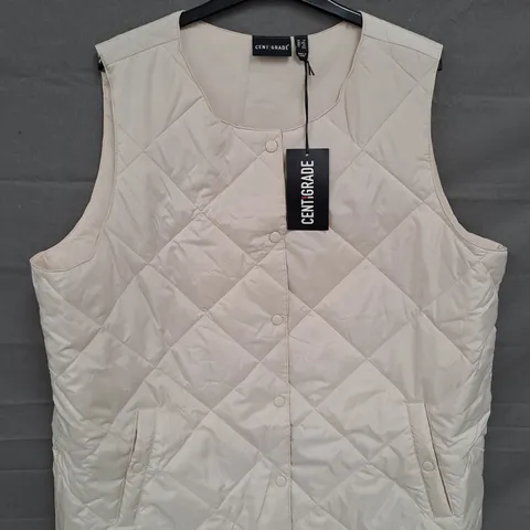 CENTIGRADE LADIES GILET CREAM SIZE XXL