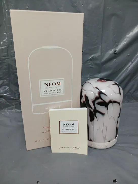 BOXED NEOM WELLBEING POD MOCHA GLASS COVER DIFFUSER