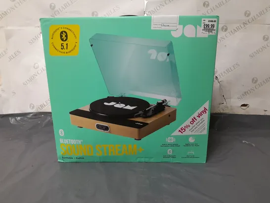 LOT OF 4 BOXED JAM BLUETOOTH SOUND STREAM+ TURNTABLES