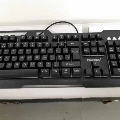 INTEMPO COLOUR CHANGING LED GAMING KEYBOARD
