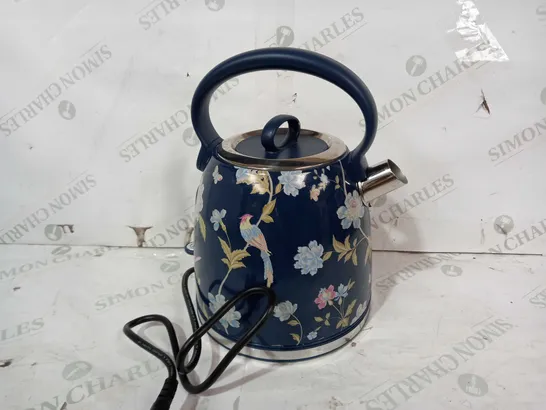 LAURA ASHLEY ELVEDEN PRINT KETTLE - NAVY