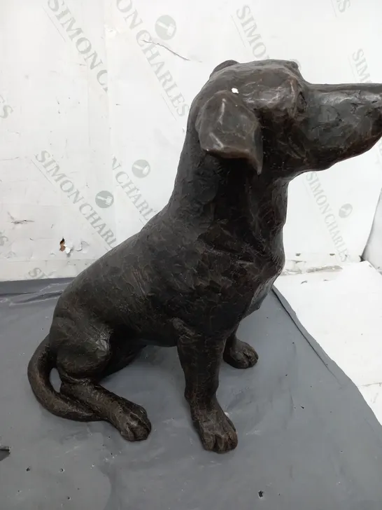 DOG ORNAMENT STATUE IN BROWN - COLLECTION ONLY