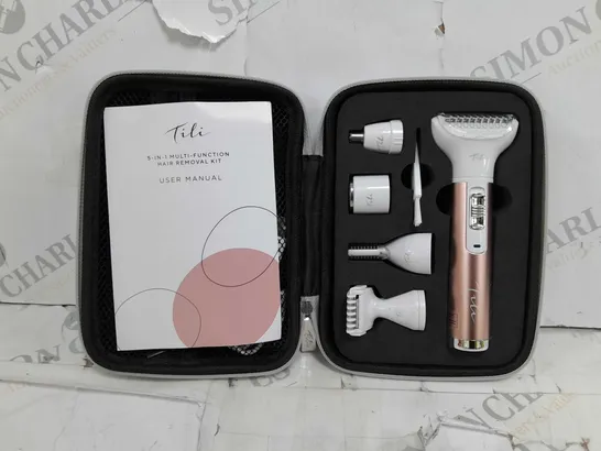 BOXED TILI 5-IN-1 MULTI FUNCTIONAL HAIR REMOVAL KIT PINK