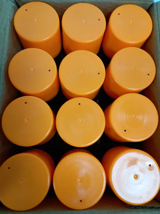 BOX OF 12 X 151 NEON ORANGE SPRAY PAINT 