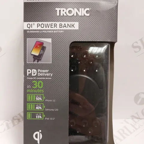 TRONIC QI POWER BANK - BLACK 10000MAH