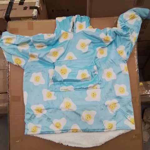 EXTRA LARGE PLUSH ADULTS FRIED EGG HOODIE 