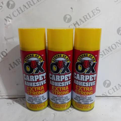 BOX OF 12 STRONG AS AN OX CARPET ADHESIVE 