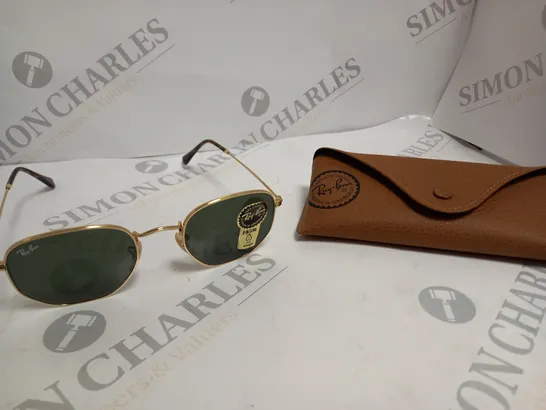 BOXED RAY-BAN HEXAGONAL RB 3548N GOLD SUNGLASSES