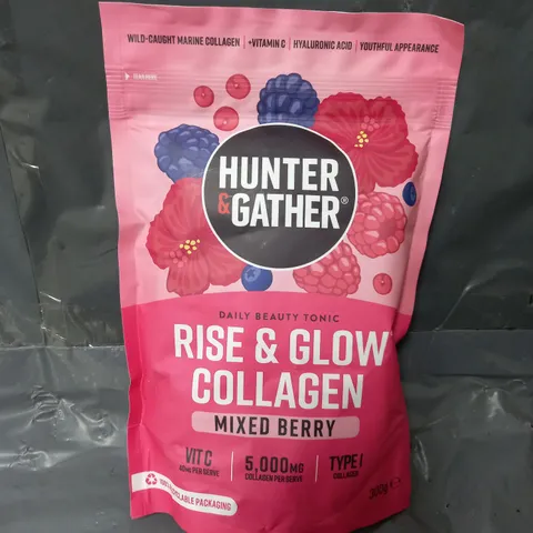 SEALED HUNTER&GATHER RISE & GLOW COLLAGEN IN MIXED BERRY 300G