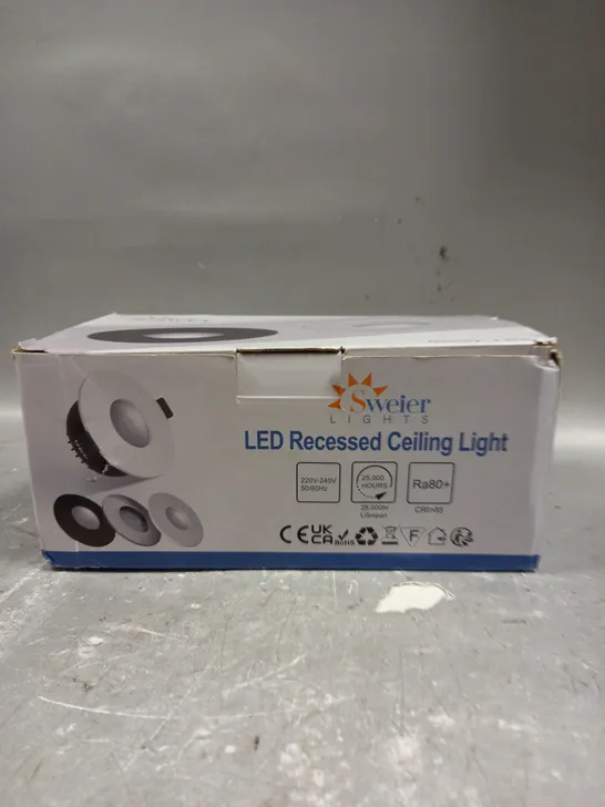 BOXED SWEIER LED RECESSED CEILING LIGHT 