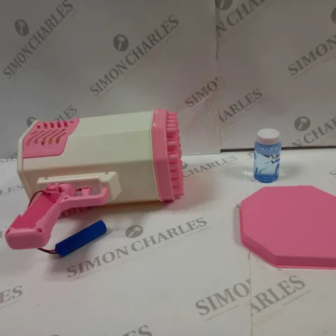 BOXED ROCKET BUBBLE GUN PINK/WHITE 