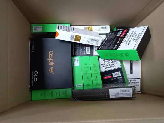 BOX OF APPROXIMATELY 19 ASSORTED E-CIGARETTES