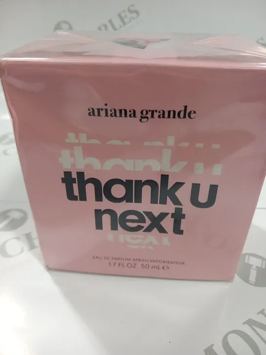 BOXED AND SEALED ARIANA GRANDE "THANK U NEXT" EAU DE PARFUM 50ML 