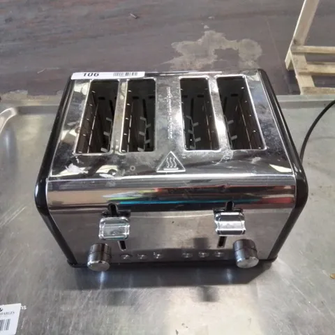 STAINLESS STEEL 4 SLICE TOASTER