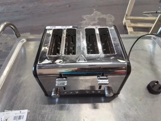 STAINLESS STEEL 4 SLICE TOASTER