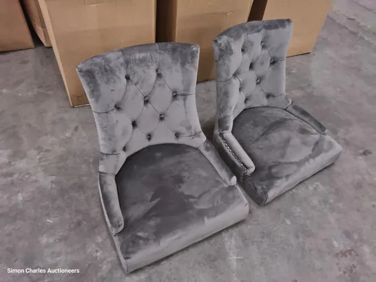 BOXED PAIR OF DESIGNER DINING CHAIRS