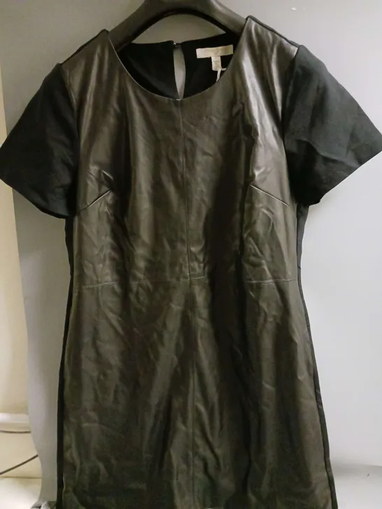 DANNII MINOGUE LADIES FAUX LEATHER DRESS PETITE SIZE 16