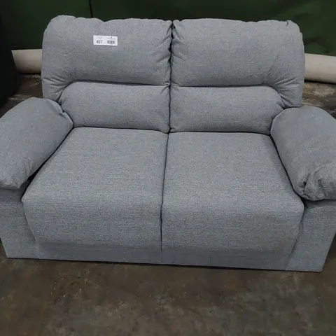 DESIGNER TWO SEATER SOFA GREY FABRIC 