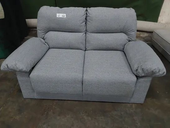 DESIGNER TWO SEATER SOFA GREY FABRIC 