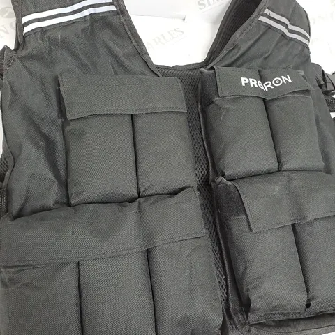PROIRON WEIGHTED VEST IN BLACK - WEIGHT & SIZE UNSPECIFIED 