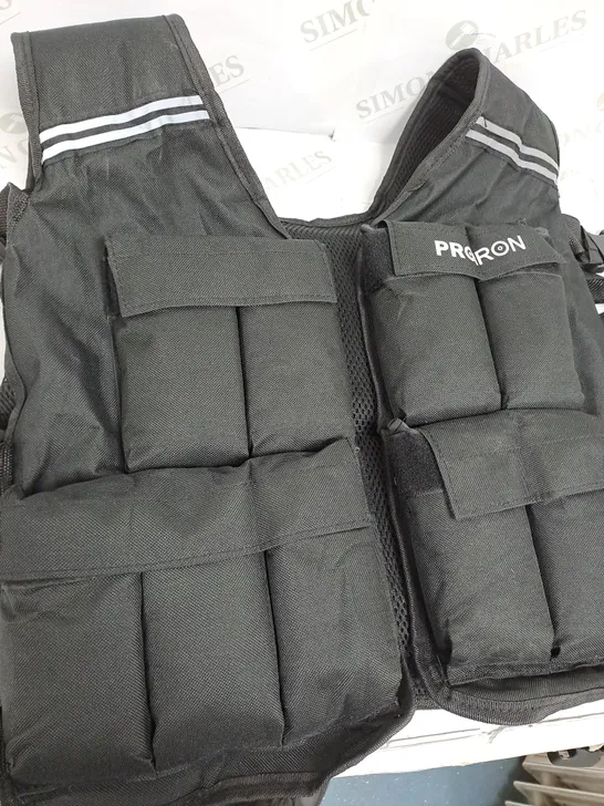 PROIRON WEIGHTED VEST IN BLACK - WEIGHT & SIZE UNSPECIFIED 