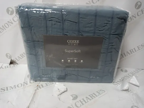 COZEE HOME SUPERSOFT DUVET SET DOUBLE