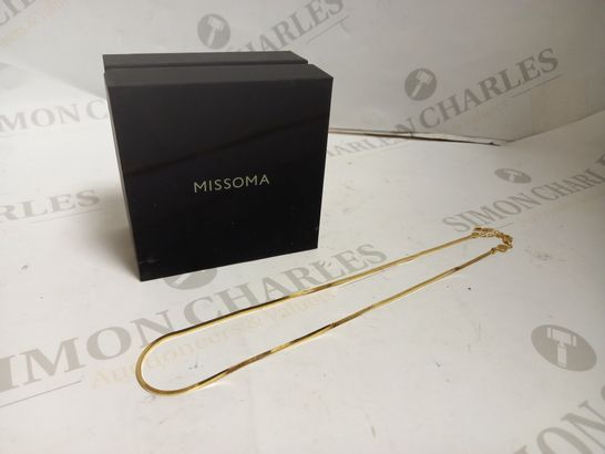 MISSOMA FLAT SNAKE 18CT GOLD PLATED CHAIN NECKLACE