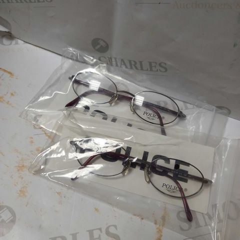 LOT OF 2 POLICE GLASSES - RED