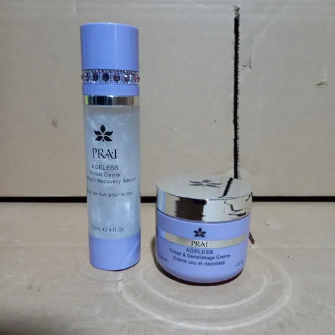 PRAI AGELESS THROAT & DECOLLETAGE CREME & OVERNIGHT SERUM