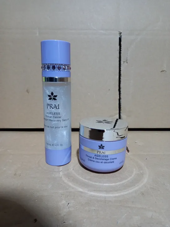 PRAI AGELESS THROAT & DECOLLETAGE CREME & OVERNIGHT SERUM